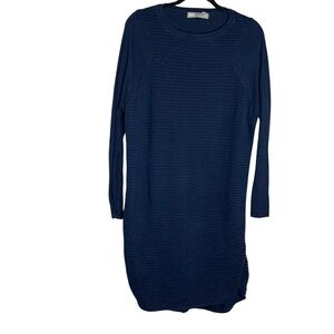 ASOS Ribbed Knit Midi Sweater Dress 100% Cotton Loose Fit, size 4